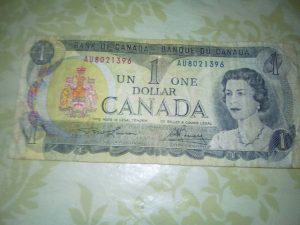 Старые канадский доллары